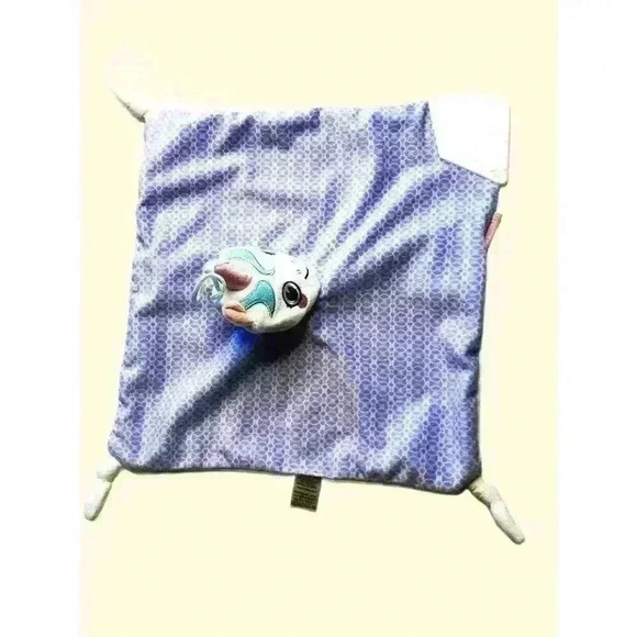 BooginHead Unicorn Lovey Teether Plush Security Blanket Purple 12 inch - Picture 2 of 8